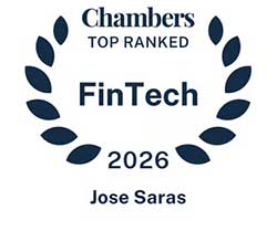 Jose Saras ranked Band 1 in Chambers FinTech 2026